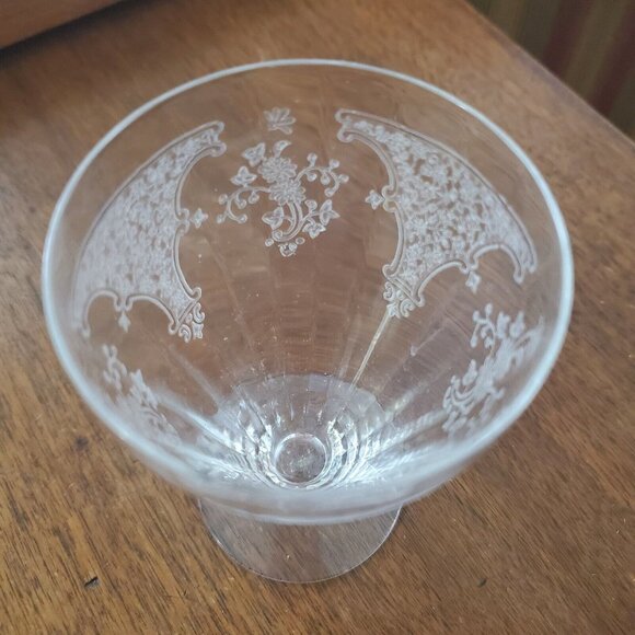 Fostoria Melrose Crystal Footed Juice Glass 4" fine glassware dessert cocktail - Picture 2 of 9